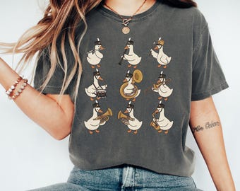 Marching Band Goose Shirt, Funny Band Director Tee, Music Teacher Gift, Band Camp Shirt, Marching Band Tee