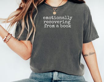 Book Lover Shirt, Reader T Shirt, Bookish Comfort Colors Tee, Reading Lover Gift, Bibliophile Shirt, Cozy Reader Tee
