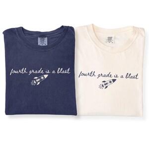 Comfort Colors Fourth Grade Teacher Shirt, Back to School 4th Grade Team Shirt, Fourth Grade T-Shirt, Space Themed Grade Level Teacher Tee