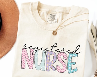 Comfort Colors Nurse Shirt, Registered Nurse Tee, RN Shirt, Nursing School Tee, Nurse Graduation Gift, Nurse Week Shirt, Nurse Appreciation