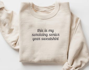 Funny Senior Mom Sweatshirt Class of 2027, Senior Mom Sweater, Graduation Mom Crewneck, High School Senior Mom, Class of 2026