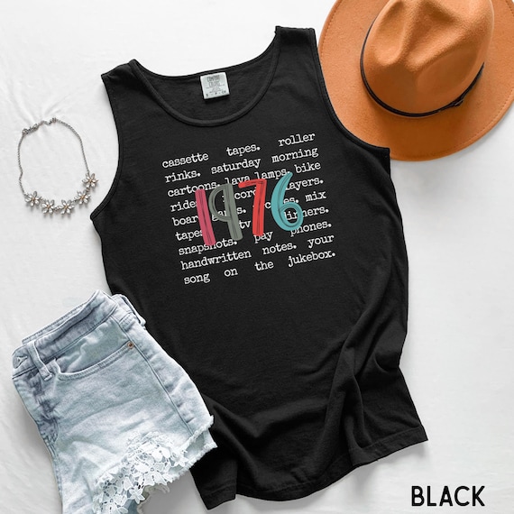50th Birthday Tank Top, 1976 Comfort Colors Shirt, 50th Birthday Gifts For Women, 1976 Birthday Tee, Nostalgia Tank, Birthday Trip Shirts