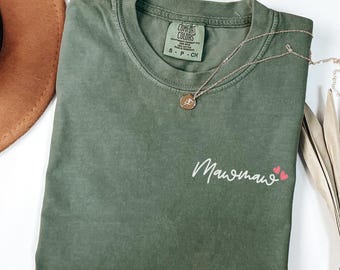 Camiseta Comfort Colors para mamá, Camiseta para mamá, Camiseta minimalista para mamá, Regalo para el Día de la Madre, Camiseta linda para mamá, Regalo de cumpleaños para mamá