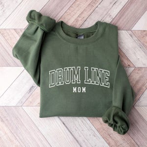 Drum Line Mom Sweatshirt, Band Mom Crewneck, Marching Band Hoodie, Drum Mom Gift, Percussion Mom, Band Mama Shirt, Drumline Mom Gift