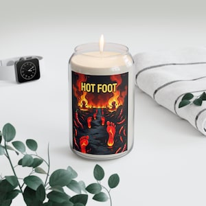 Hoodoo Voodoo Hot Foot Banishment Scented Candle, 13 75oz, Witchcraft Spell Candle, Ritual Candle, Metaphysical Candle, Occult Decor,