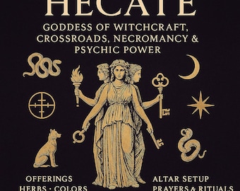 Hecate Digital Guide | Goddess of Witchcraft, Crossroads, Necromancy & Psychic Power | Offerings, Altar Setup, Herbs, Prayers and Rituals