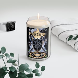 Scented Candle, 13 75oz - Hoodoo Voodoo Protection Magic Spell Candle for Spiritual Rituals, Witchcraft, Wicca Altar Decor, Unique Gift