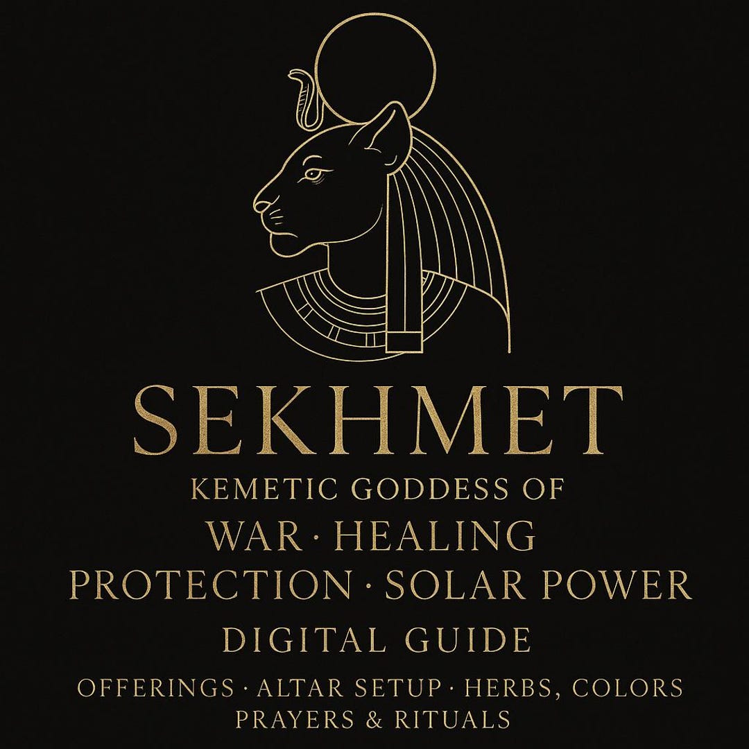 Sekhmet Digital Guide | Kemetic Goddess of War, Healing, Protection ...