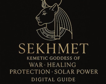 Sekhmet Digital Guide | Kemetic Goddess of War, Healing, Protection & Solar Power | Offerings and Altar Setup