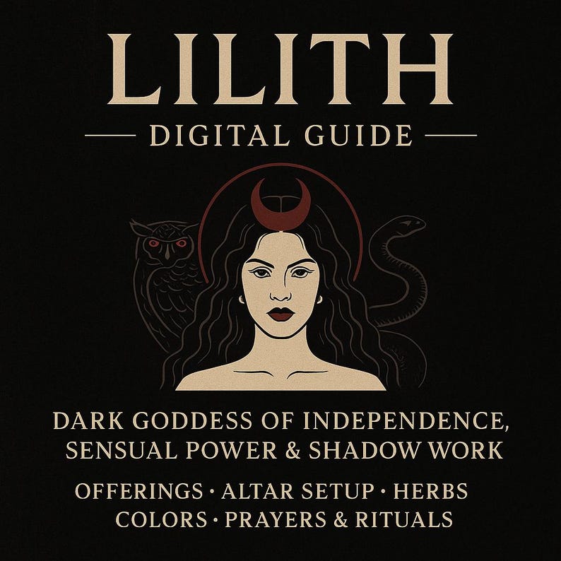 Lilith Digital Guide | Dark Goddess of Independence, Sensual Power ...