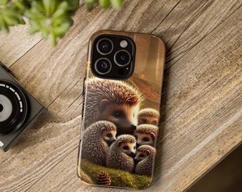 Hedgehog Phone Case - Cute Animal Design, Tough Cases for Animal Lovers, Gifts for Wildlife Enthusiasts, Nature Lovers