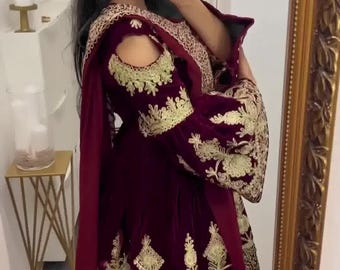 Handmade Afghan Dress | Kuchi Dress | Embroidered Afghan Wedding Dress | Traditional Afghan Outfit | Boho Festival Dress | Pashtun Dress