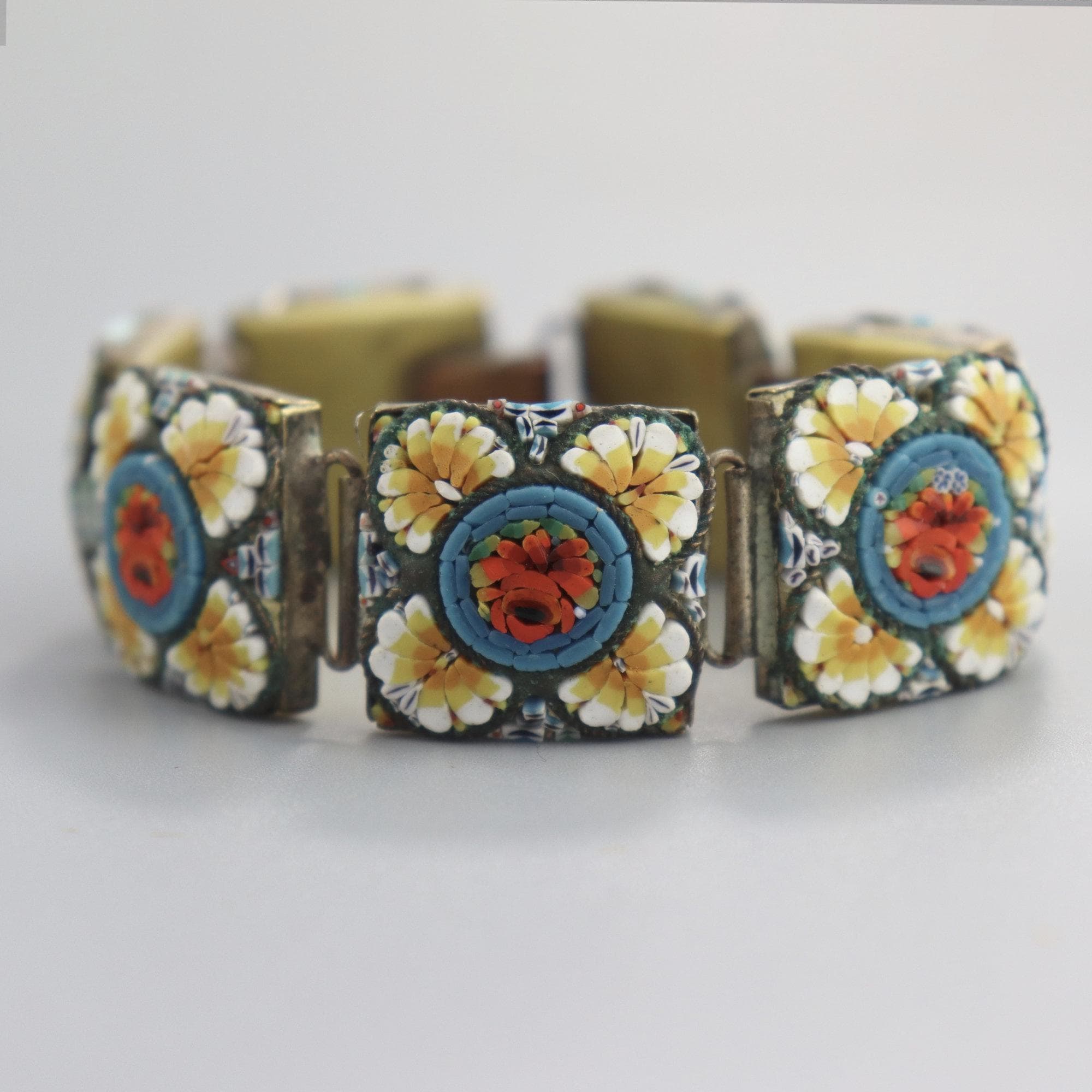 Italian micro mosaic bracelet - Etsy 日本