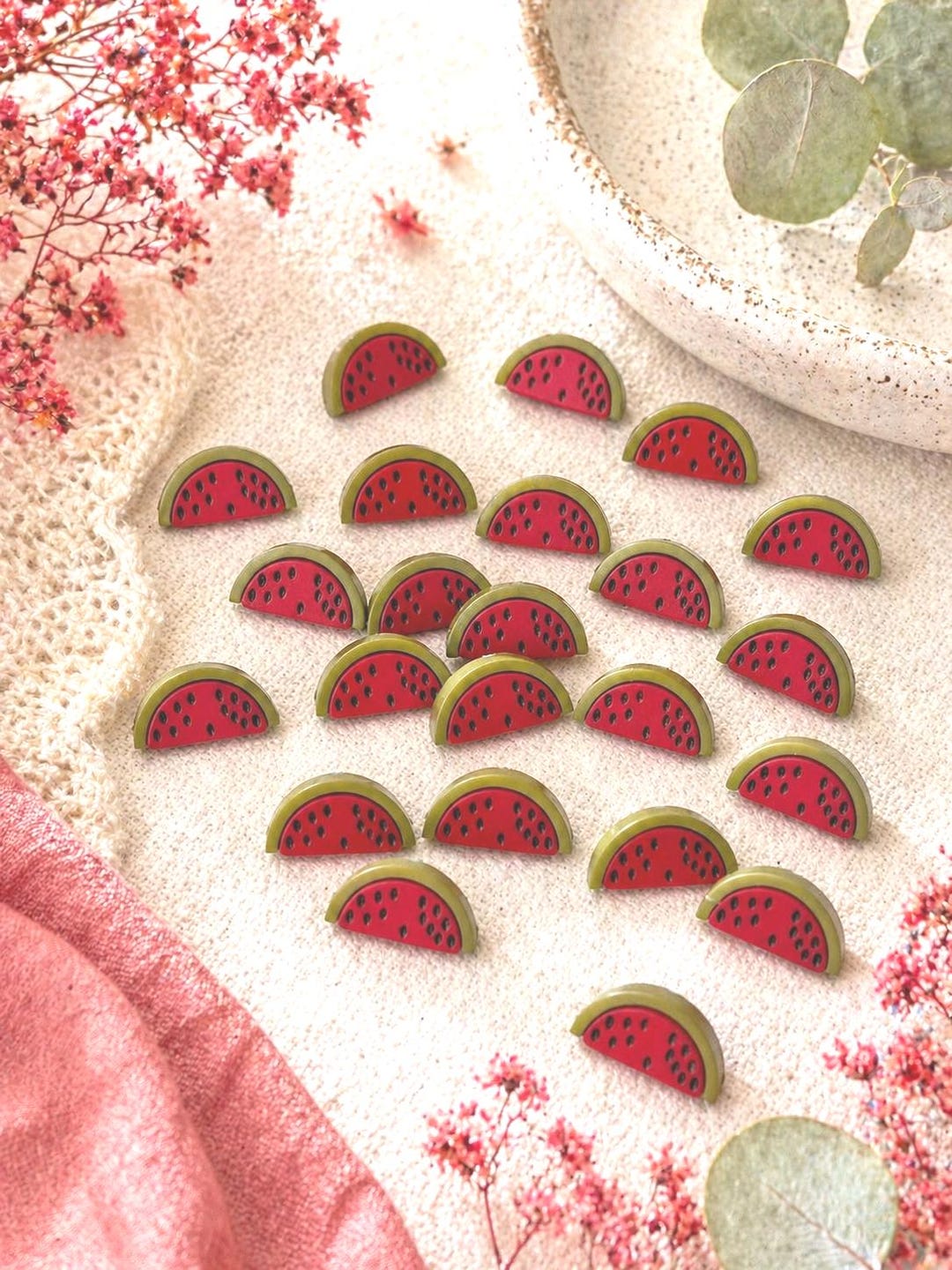 Watermelon Buttons Vintage Watermelon Slice Buttons: Sewing, Crafts, Jewelry - Etsy