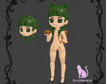 BJD Style Chibi Maomao Doll Assembly