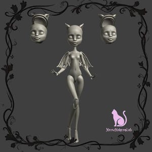 Gargoyle BJD Doll with Wings