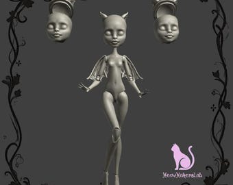 Gargoyle BJD Doll with Wings