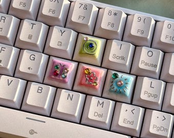 Set di tasti artigianali Y2K (quattro tasti)
