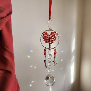 Rotes Herz Suncatcher