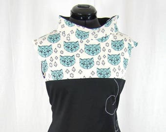 Kyriu dress black and white apache cats