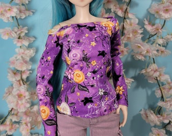 BJD Doll SD Female Purple Webs Shirt In Stock