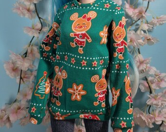 BJD SD Doll 60cm Holiday Mouse Cookie Sweatshirt