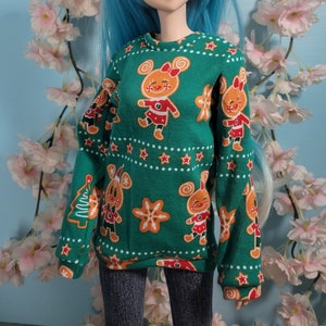 BJD SD Doll 60cm Holiday Mouse Cookie Sweatshirt