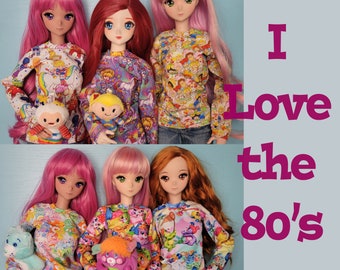 BJD SD Doll 60cm I Love the 80's Sweatshirt Clothing Preorder