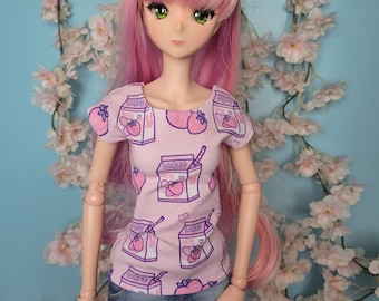 BJD SD Doll 60cm Strawberry Milk Simple Shirt Preorder