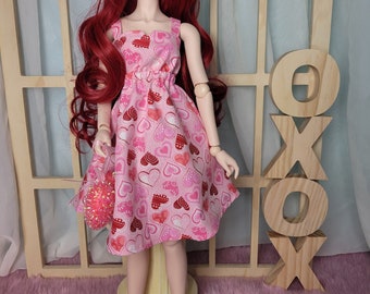 BJD SD 60cm Valentine's Day Heart Dress