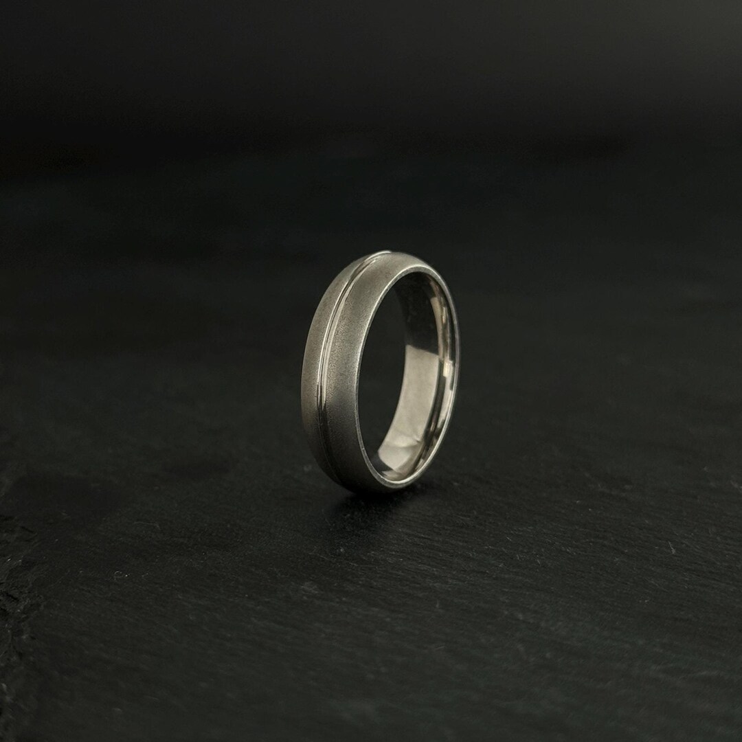 6mm Band Men's Wedding Ring / Dome Style / Polished Edge / Modern Men's ...