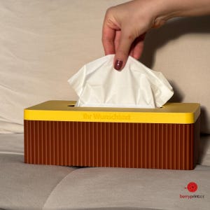 Scatola per fazzoletti con coperchio / decorazione per il bagno / contenitore decorativo / scatola per tovaglioli / scatola per fazzoletti per il viso / stampa 3D
