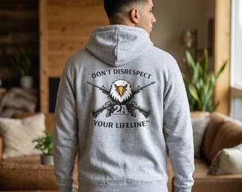 Felpa con cappuccio Patriotic 2A Eagle - Difendi il secondo emendamento, non calpestarmi