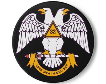 Posavasos de cerámica del Rito Escocés, símbolo masónico, decoración para el bar de casa