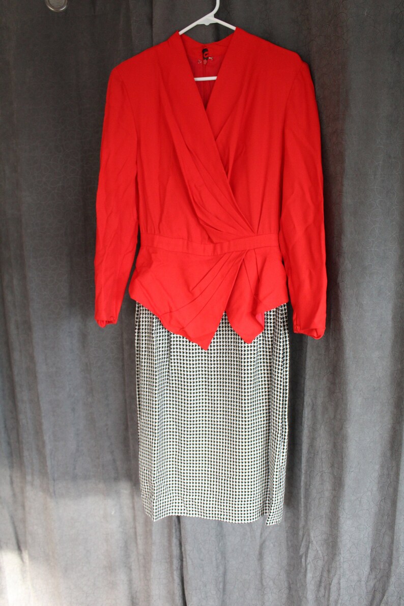 christian dior red dress