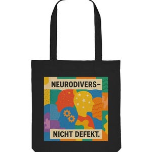 Neurodivers – Nicht Defekt! Nachhaltige Stofftasche