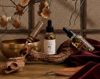 Sacred Elixir | Manifestation & Healing – Handcrafted Energy Oil | Purification, Emotional Release, Sacred Crystals and Plants