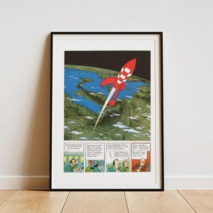 Tintin Restored Vintage Print Poster — Download 1 Print
