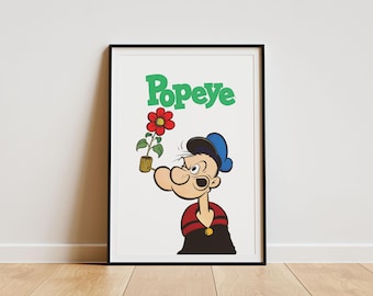 Vintage Popeye Movie Poster A3 Print - Etsy