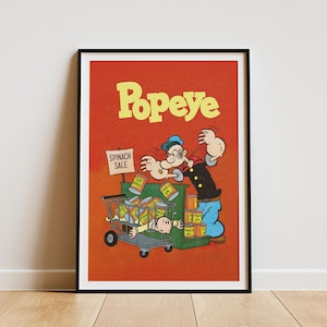 Popeye poster - Etsy 日本