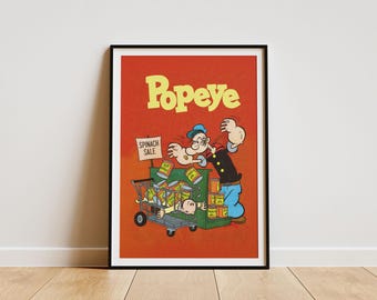 Vintage Popeye Movie Poster A3 Print - Etsy