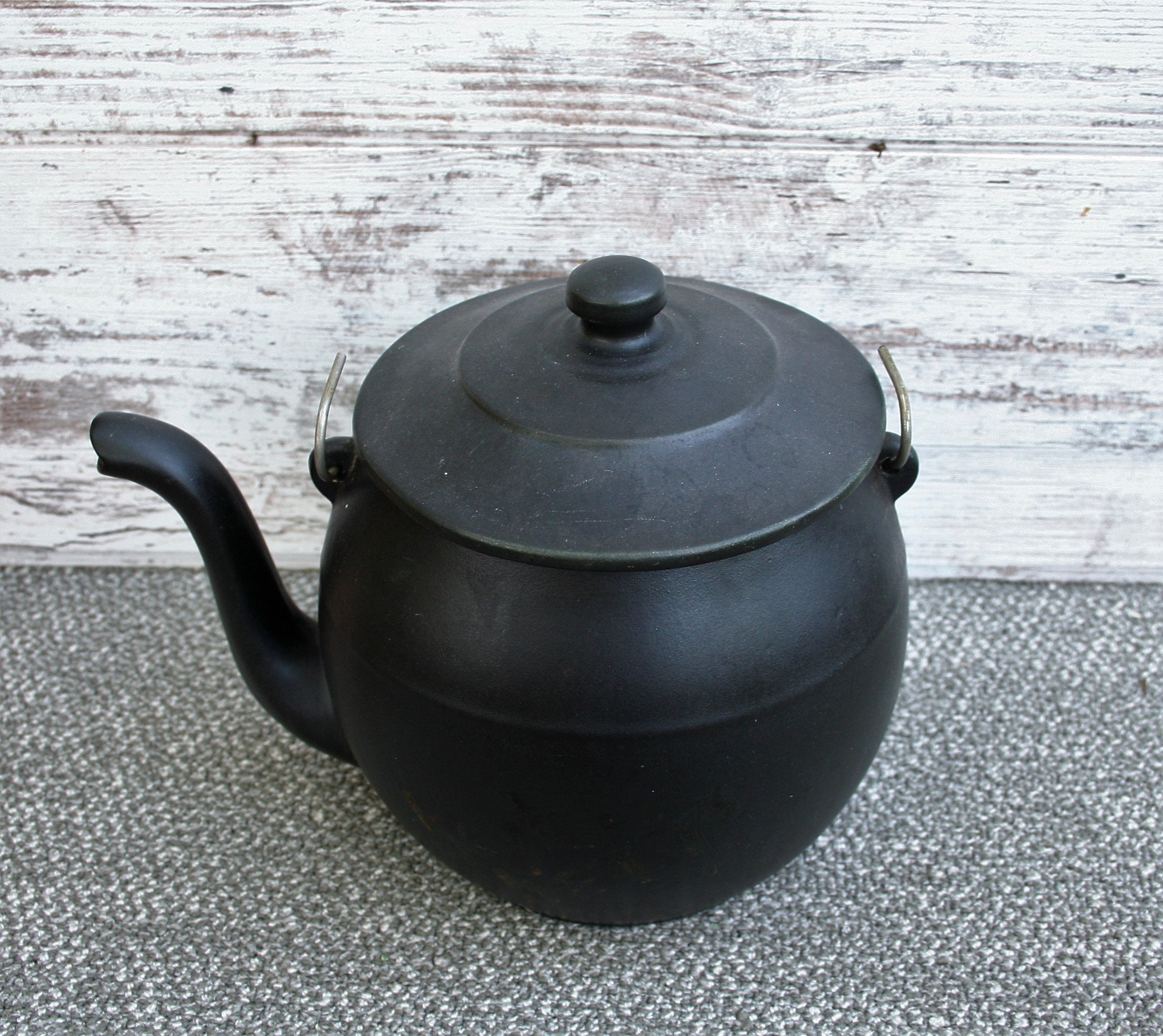 Vintage Black Kettle Mccoy Kookie Jar Cookie Jar Etsy