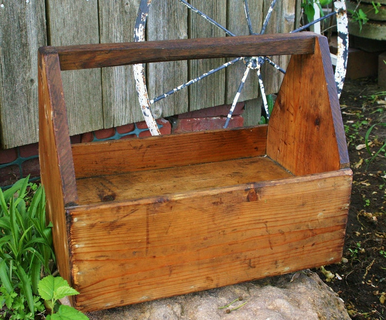 Rustic Modern Country Decor Wood German Tool Box with Drawer Etsy