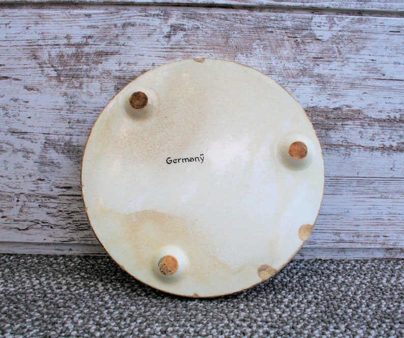 Antique German Pottery/ceramic Hot Plate / Table Protector Etsy