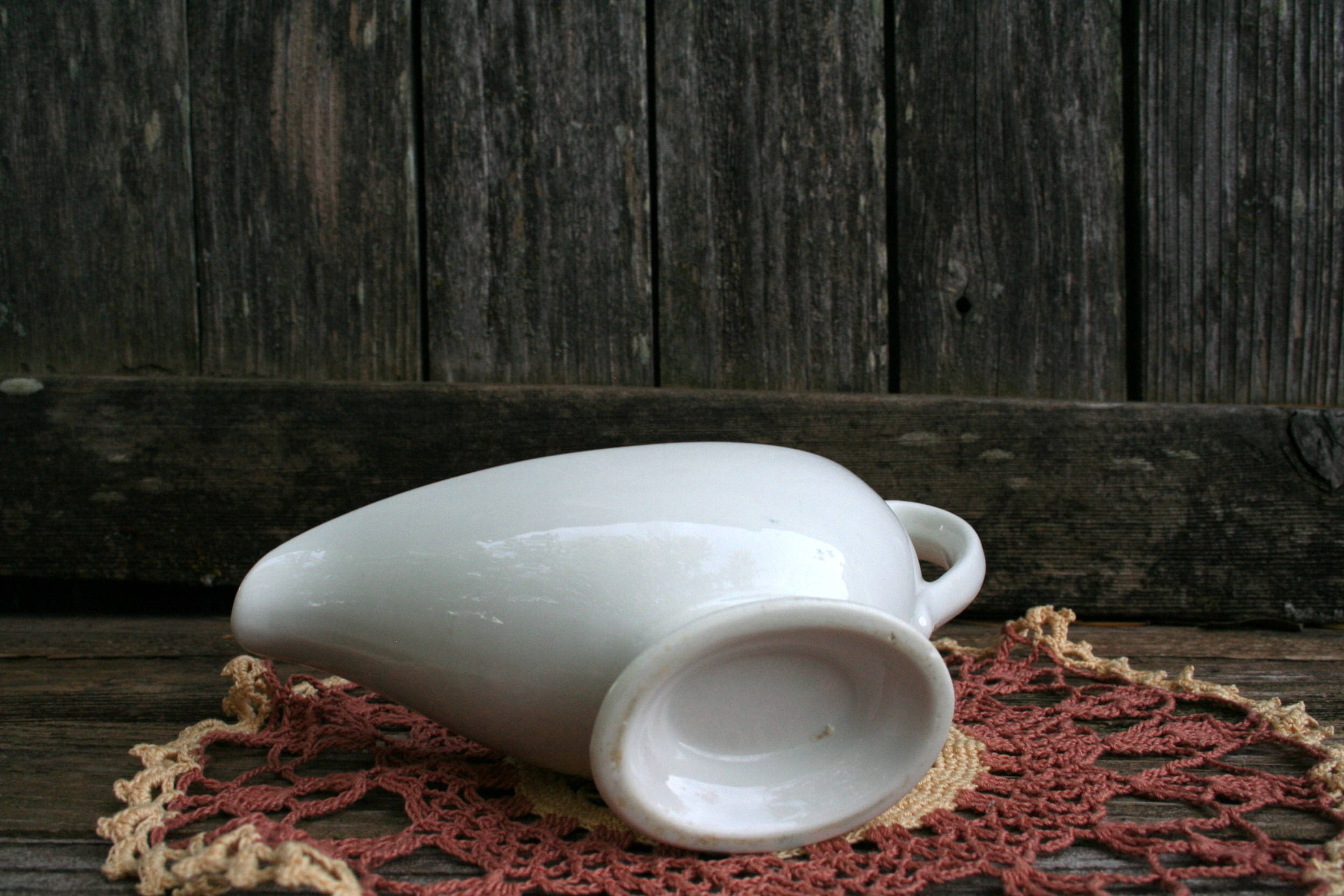 White Ironstone Gravy Boat / Pitcher Etsy