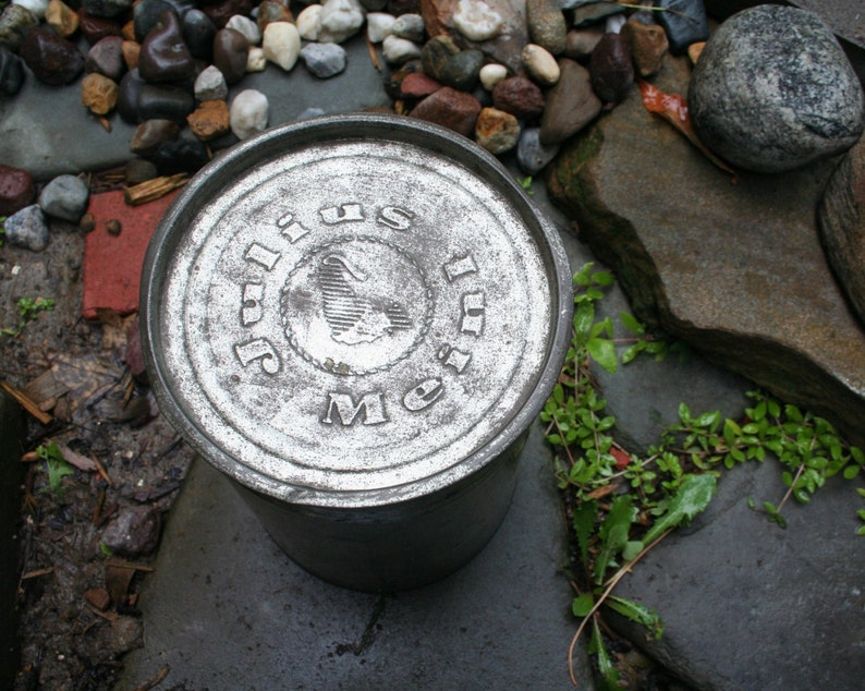 Vintage German Tin Can Etsy