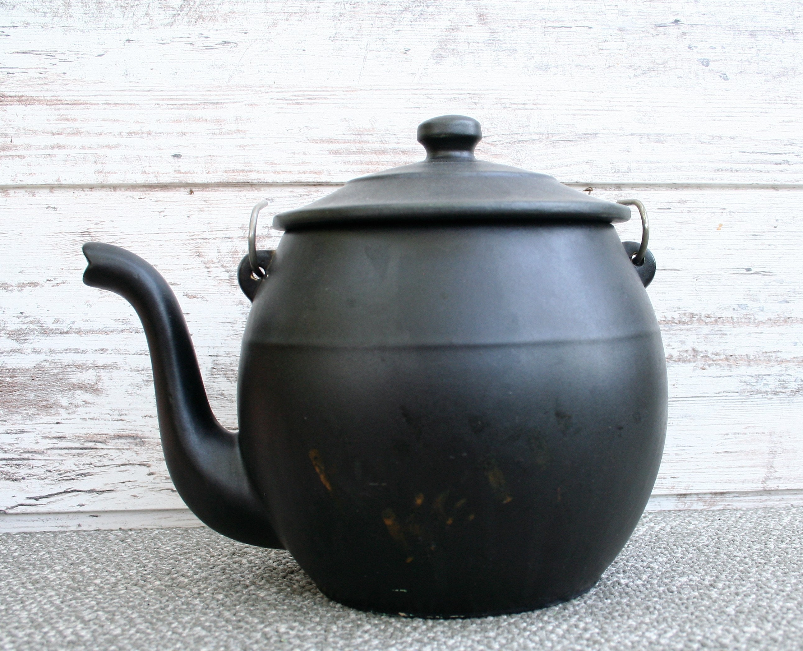 Vintage Black Kettle Mccoy Kookie Jar Cookie Jar Etsy