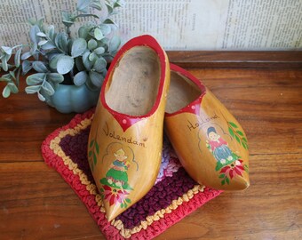 Original Dutch Child's Wooden Clogs/Shoes