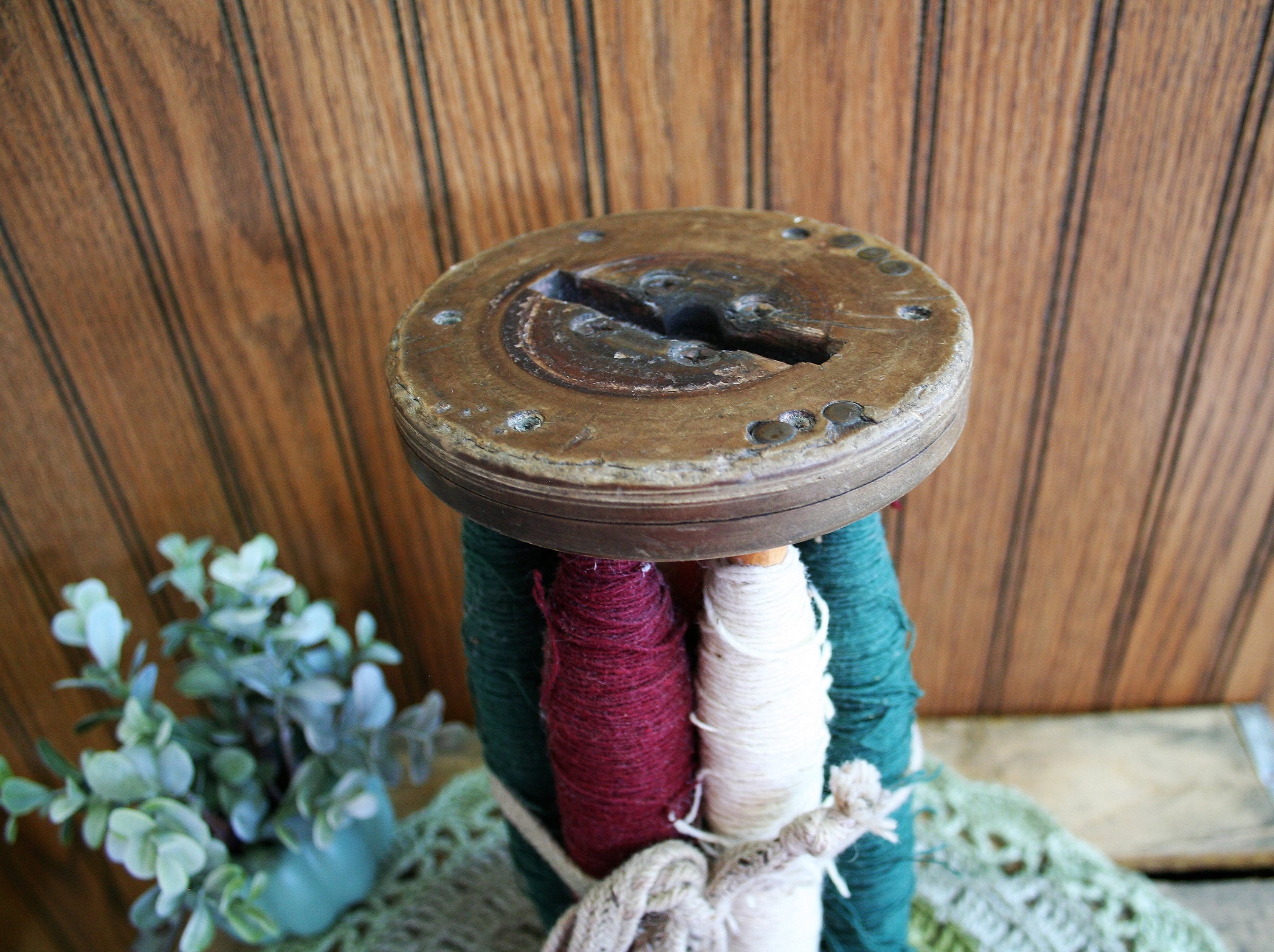 Antique Wooden Spools / Primitive/country Décor Etsy