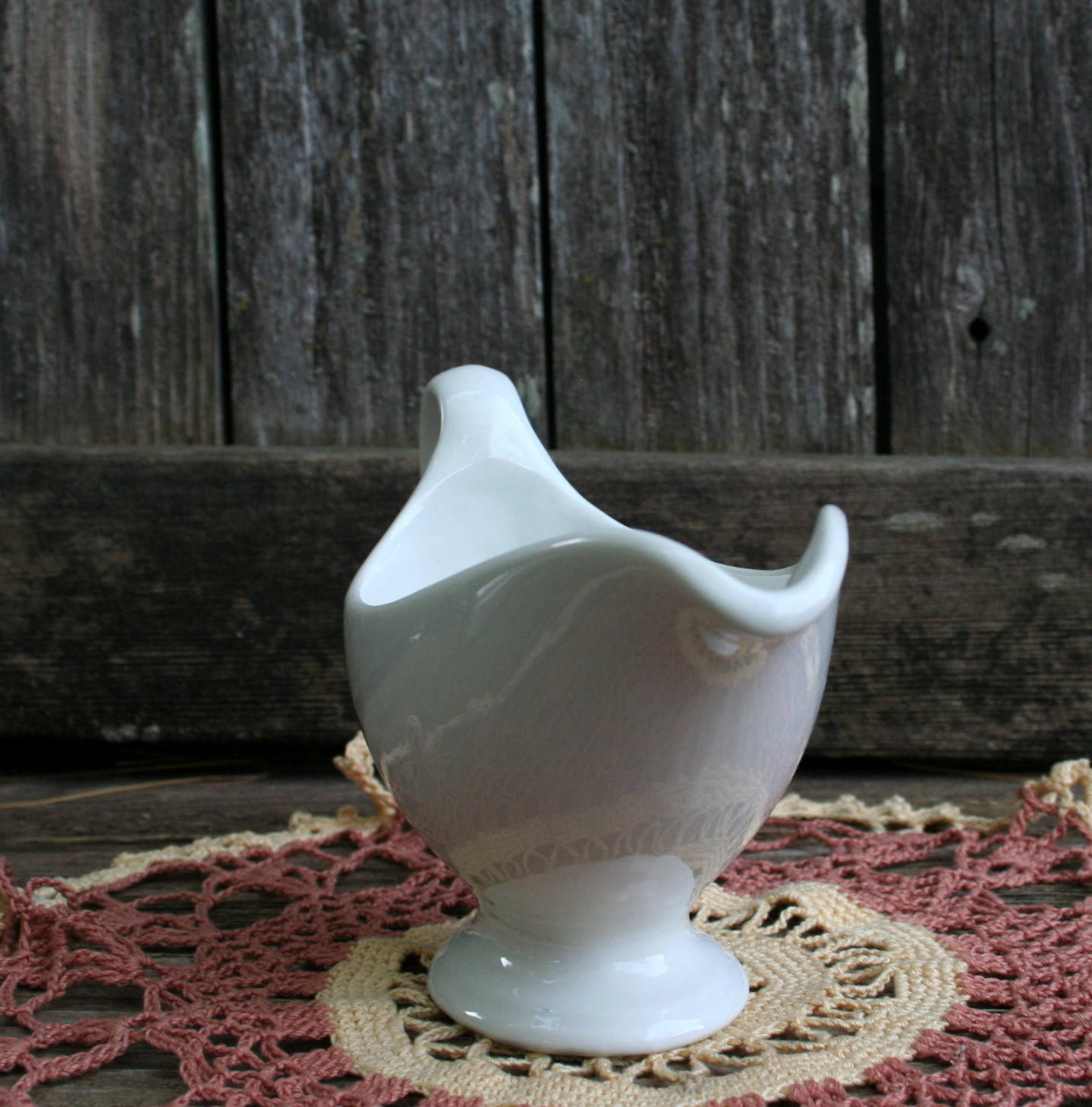 White Ironstone Gravy Boat / Pitcher Etsy